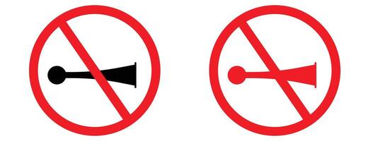 Quiet zone indicating no horn use allowed to maintain silence vector