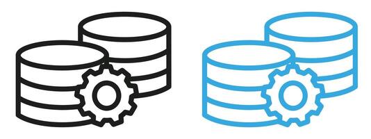 Master Data Icon Perfect for Information Management and IT Themes vector
