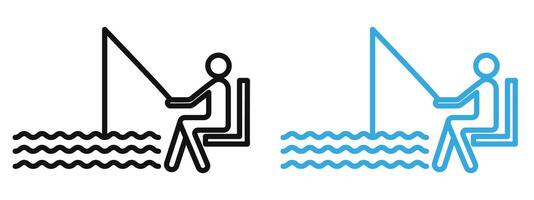 Wildlife Conservation No Fishing Sign for Protected Areas and Public Notices vector