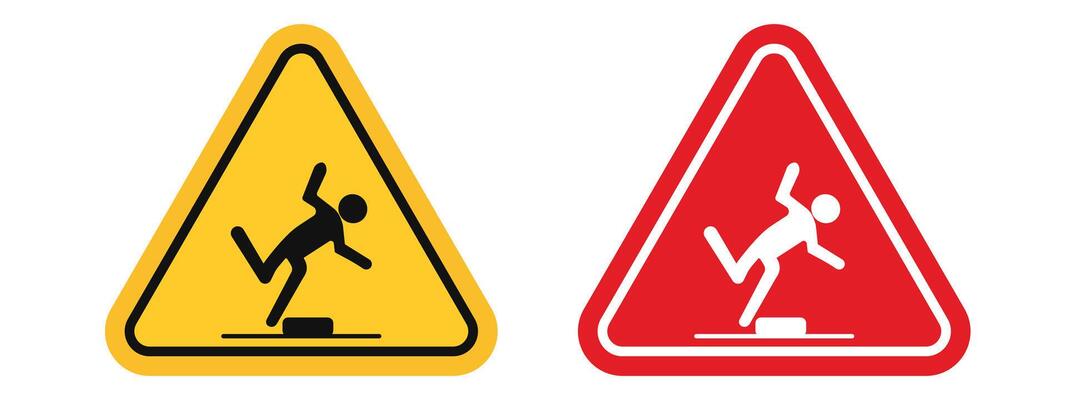 Trip Hazard Warning Icon Promote Safety in Work and Public Spaces