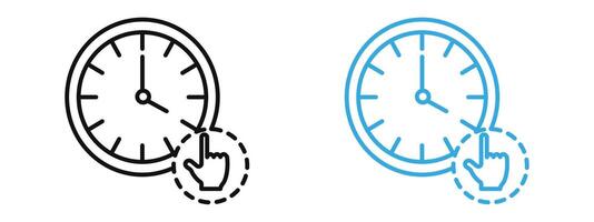 Specify at time icon vector
