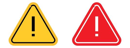 Exclamation Mark Warning Sign General Safety Alert for Multiple Uses vector