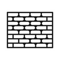 Construction Brick Wall Icon Perfect for Building and Architecture Themes vector