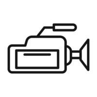 Digital Camcorder Icon for High-Quality Filming vector