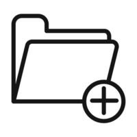 Create Folder Icon Perfect for Organizing Files vector