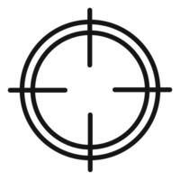 Precision Target Icon Ideal for Shooting Games vector