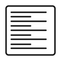 Left Text Alignment Icon Perfect for Editors vector