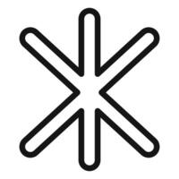 Asterisk Icon Series Typographic Symbol Illustrations for Documentation and Text vector