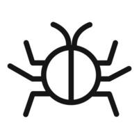 Insect Bug Icon for Software Development and Debugging Tools vector