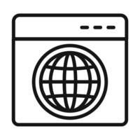 Browser icon set vector