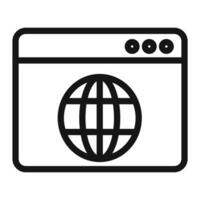 Internet Browser Icon Perfect for Web Surfing and Online Navigation vector