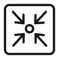 Efficient Compress Icon for Archiving and File Management Solutions vector
