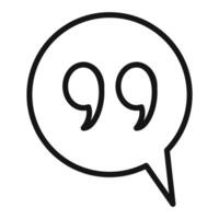 Comment Quote Icon for Blogging Platforms and Feedback Systems vector