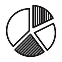 Data Visualization Pie Chart Icon Ideal for Statistics and Analysis vector