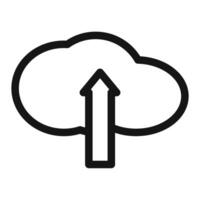 Cloud upload icon vector