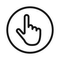 Pointing Cursor Hand Icon Perfect for User Interface Navigation vector