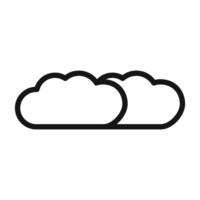 Clouds Icon for Weather Widgets and Environmental Data Services vector
