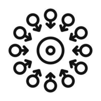 Centralized Data Icon Perfect for IT and Network Solutions vector
