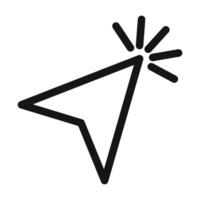 Digital Cursor Icon Ideal for Web Navigation and Interfaces vector