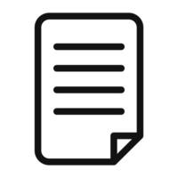 File Document Icon Ideal for Office and Digital Records vector