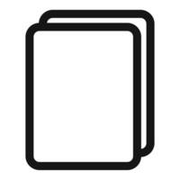 Document Duplicate Copy Icon Perfect for File Management vector