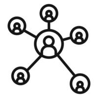 Data Network Chart Icon Perfect for Business Analytics vector