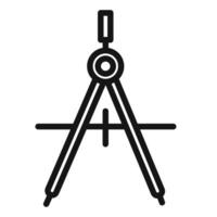 Technical Drafting Tool Icon for Architectural Designs vector