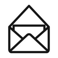 Open Envelope Icon Ideal for Mail and Messaging Apps vector