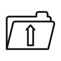 Upload Folder Icon Perfect for Cloud Services vector