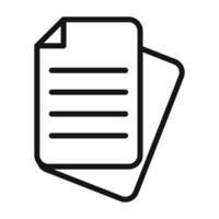 Document File Icon for Office Administration and Paperwork Management vector