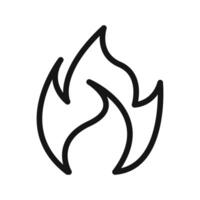 Fire Flame Icon Ideal for Heating and Energy Concepts vector