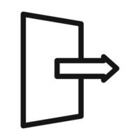 Emergency Exit Icon Ideal for Safety and Navigation vector