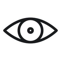 ojo icono ideal para visión y seguridad aplicaciones vector