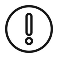 Alert Exclamation Icon Perfect for Warnings and Important Notices vector