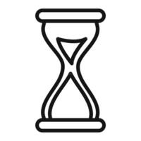 Sand Timer Hourglass Icon for Time Tracking and Efficiency Monitoring vector