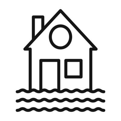 Flood Alert Icon Perfect for Emergency Apps