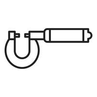 Engineering Micrometer Icon Perfect for Precision Measurement Tools vector