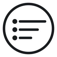 Menu Icon Ideal for Web and Mobile Navigation vector
