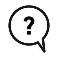 Help Interrogation Icon Ideal for FAQs and Customer Support vector