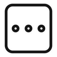 Navigation Menu Dots Icon Ideal for UI and Web Design vector