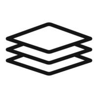 Graphic Design Layers Icon Ideal for Creative and Visual Design vector