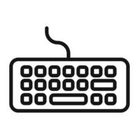 Keyboard Icon for Typing and Writing Tools vector