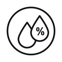 Humidity Level Icon Ideal for Weather and Climate Control vector