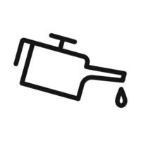 Oil Can Icon Collection Maintenance Tool Illustrations for Automotive and Industrial Use vector