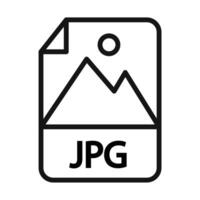 JPG Icon Collection Digital Image Format Illustrations for Graphic Design and Photography vector