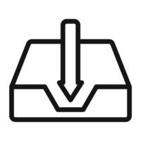 Communication Inbox Icon Ideal for Email Management vector