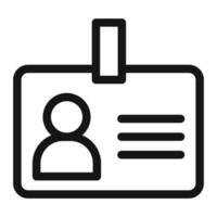 Security ID Badge Icon Perfect for Identification and Access Control vector