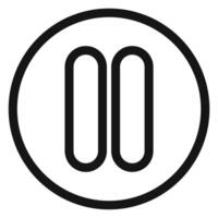 Media Pause Icon Ideal for Playback Control vector