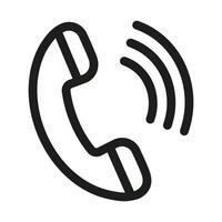 Call Phone Icon Perfect for Communication and Customer Support vector