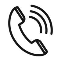 Telephone Call Icon Ideal for Communication and Customer Support vector